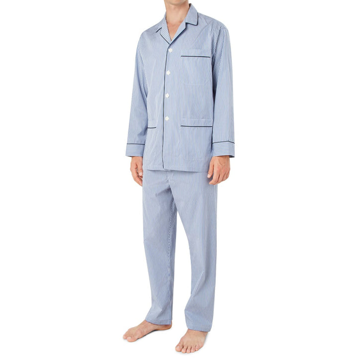 Narrow Stripe Pajama - Royal - Pajamas