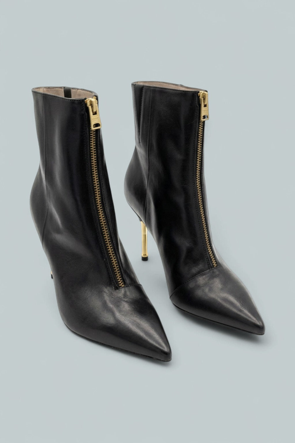 Natasha Leather Ankle Boots - Black/Warm - 10 - Booties