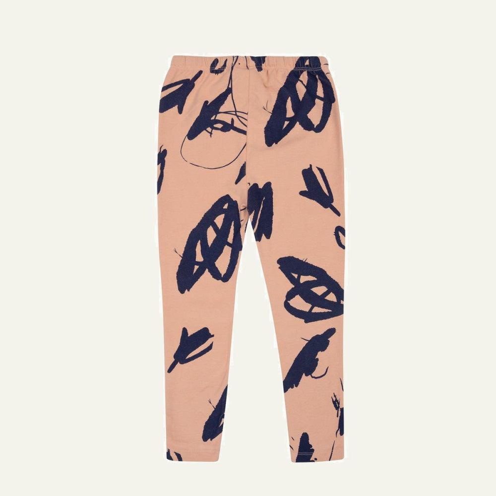Nature’s Canvas Kid Leggings - Terracoral/navy - FINAL SALE - Leggings