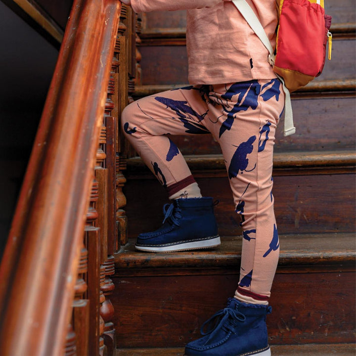 Nature’s Canvas Kid Leggings - Terracoral/navy - FINAL SALE - Leggings