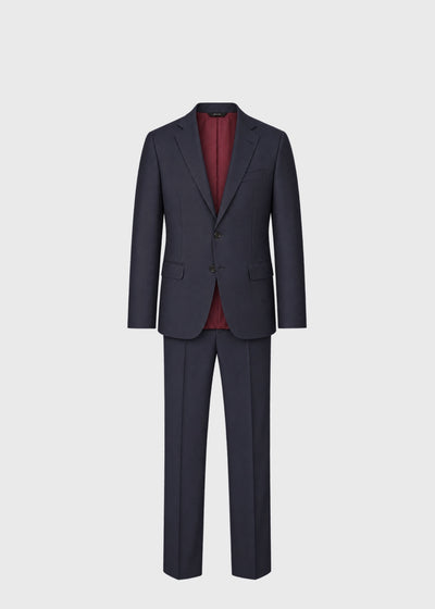 Stuart Fit Super 150s Wool Suit - Navy