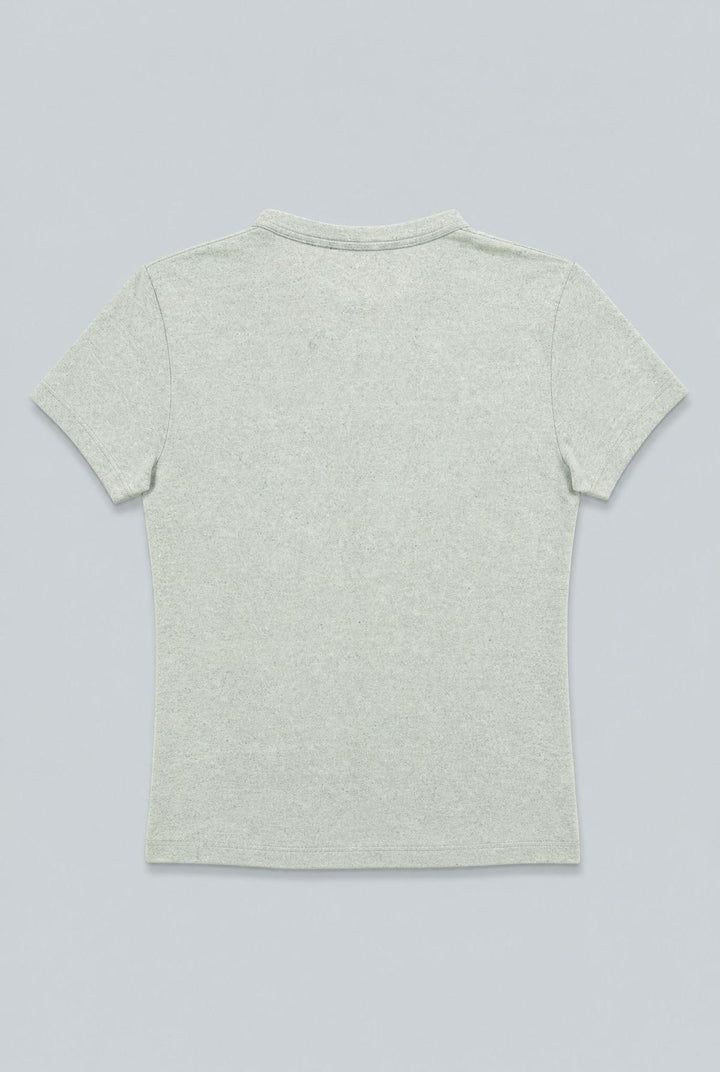 Crew Neck Donegal Tee - Mint