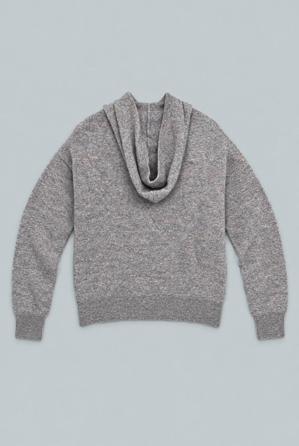 Nellie Cashmere Hoodie - Gray Donegal - XS - Hoodie