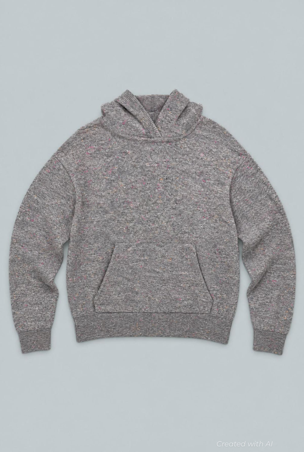 Nellie Cashmere Hoodie - Gray Donegal - XS - Hoodie