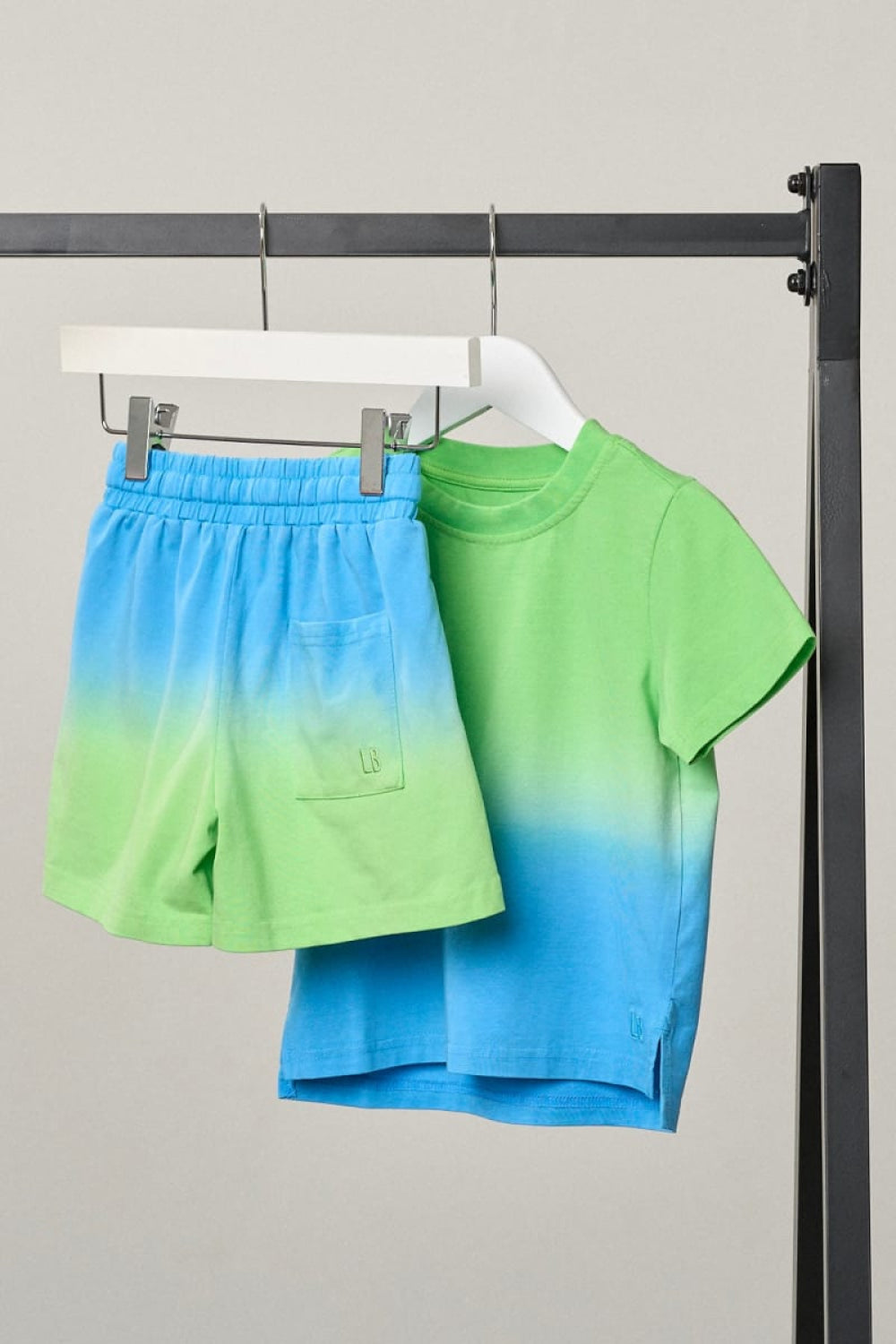 Neon Ombre Short - Green/Blue - Shorts