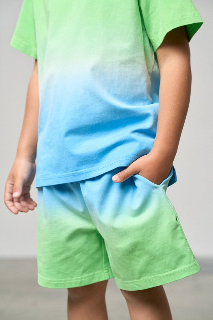 Neon Ombre Short - Green/Blue - Shorts