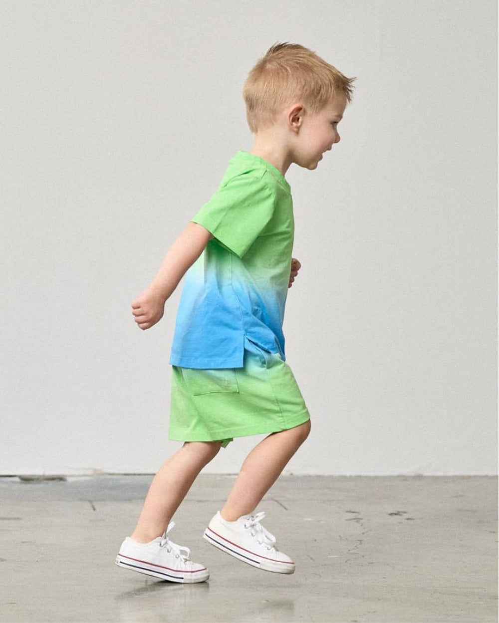 Neon Ombre Short - Green/Blue - Shorts