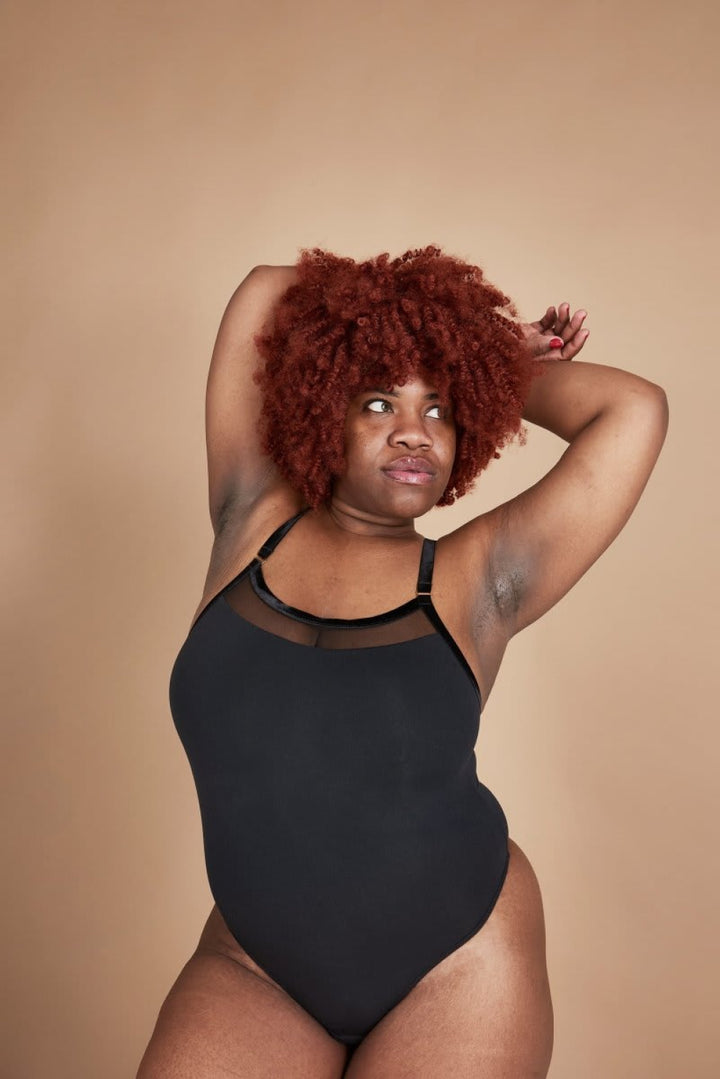 Never Imitate Strappy Bodysuit - Black - FINAL SALE - 3XL/4XL - Bodysuit