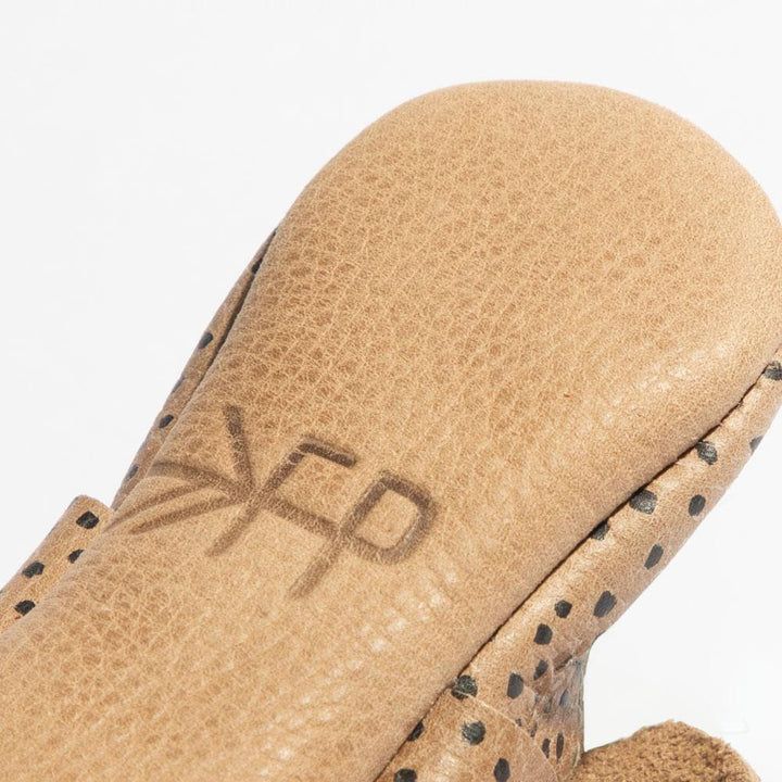 Newborn Almond Speckles Knotted Bow Baby Shoe - Soft Sole / Newborn - ’Flats - Baby Kids Adult All’
