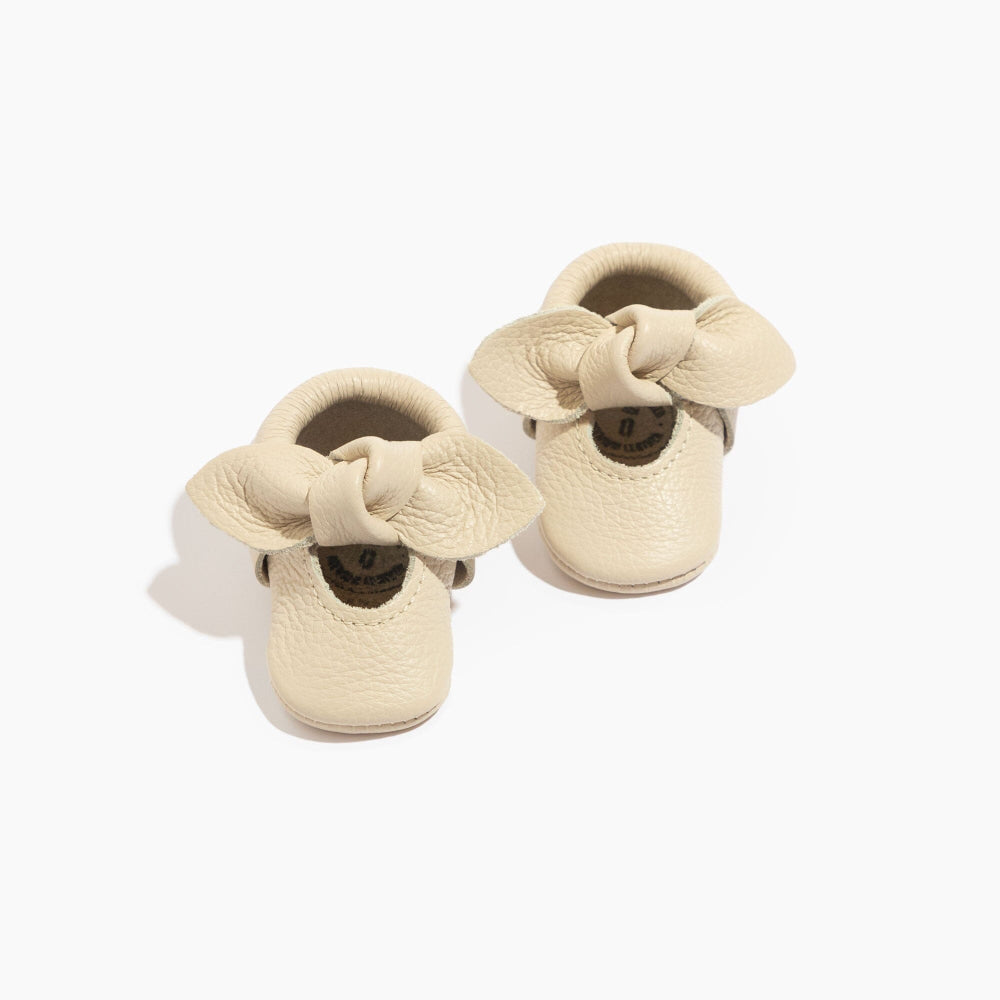 Newborn Birch Knotted Bow Baby Shoe - Soft Sole / Newborn - ’Flats - Baby Kids Adult All’