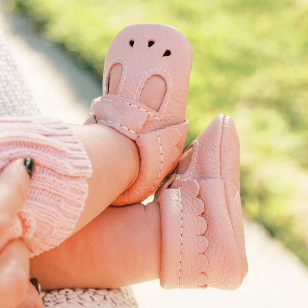 Newborn Blush Mary Jane Baby Shoe - Soft Sole / Newborn - ’Flats - Baby Kids Adult All’