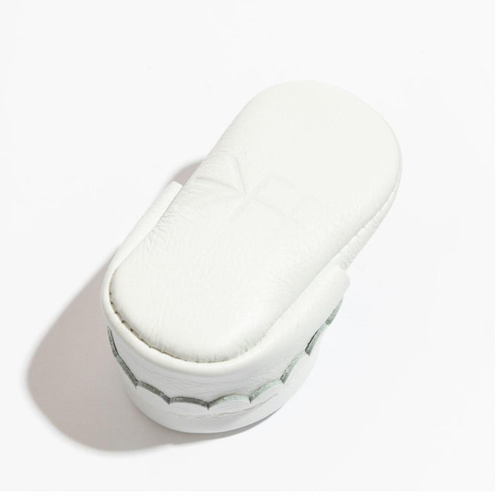 Newborn Bright White Mary Jane Baby Shoe - Soft Sole / Newborn - ’Flats - Baby Kids Adult All’