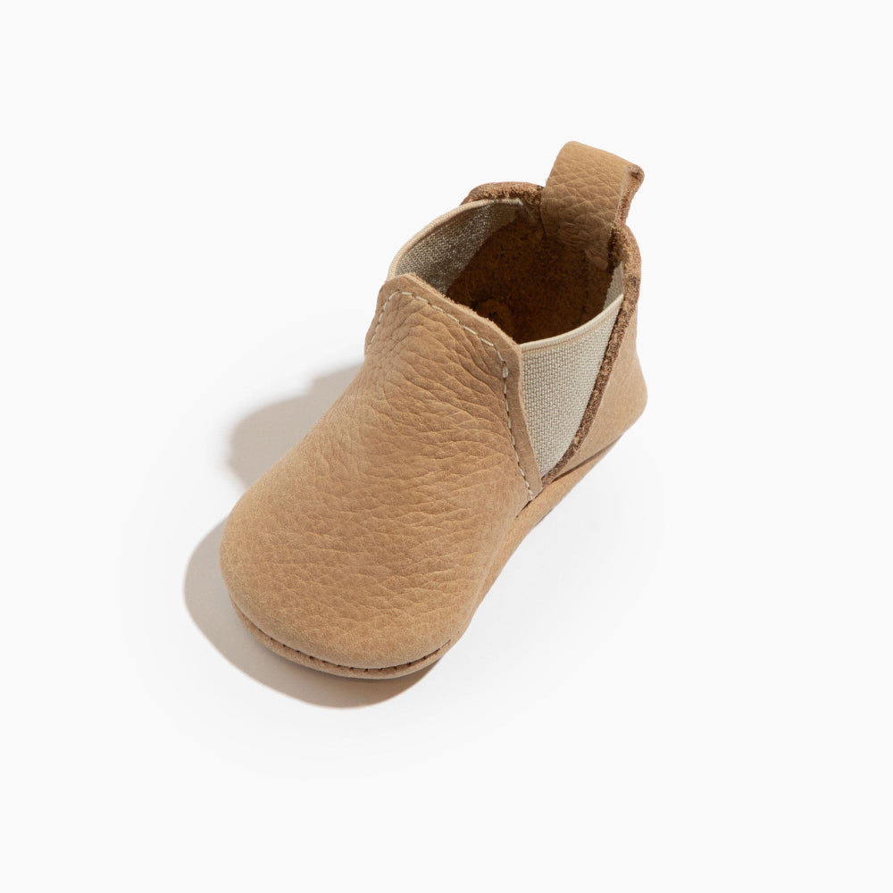 Newborn Weathered Brown Chelsea Boot Baby Shoe - Soft Sole / Newborn - ’Boots - Baby Kids Teen Adult’
