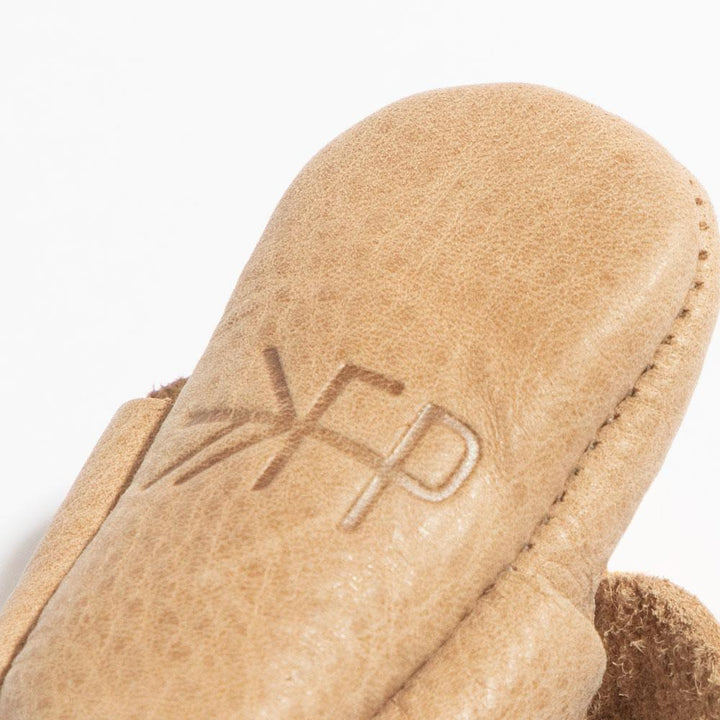 Newborn Weathered Brown Knotted Bow Baby Shoe - Soft Sole / Newborn - ’Flats - Baby Kids Adult All’