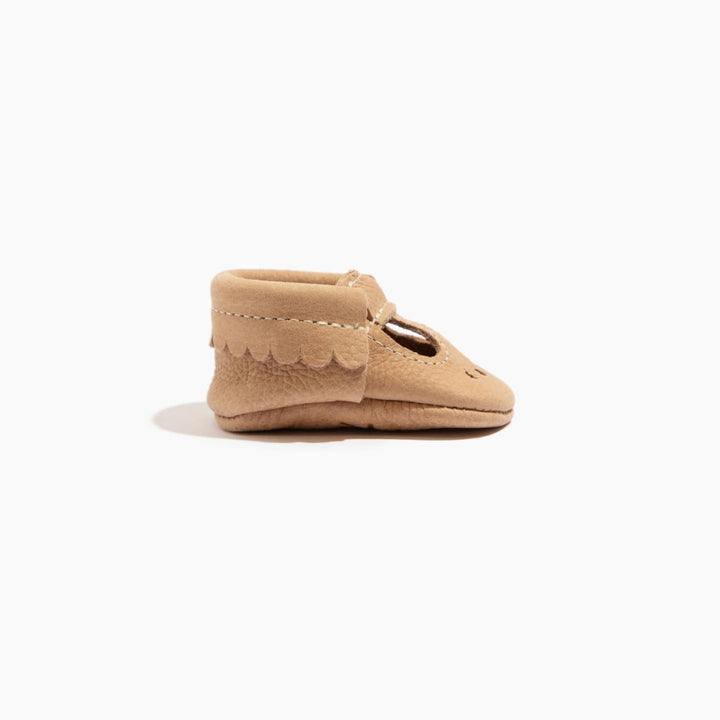 Newborn Weathered Brown Mary Jane Baby Shoe - Soft Sole / Newborn - ’Flats - Baby Kids Adult All’