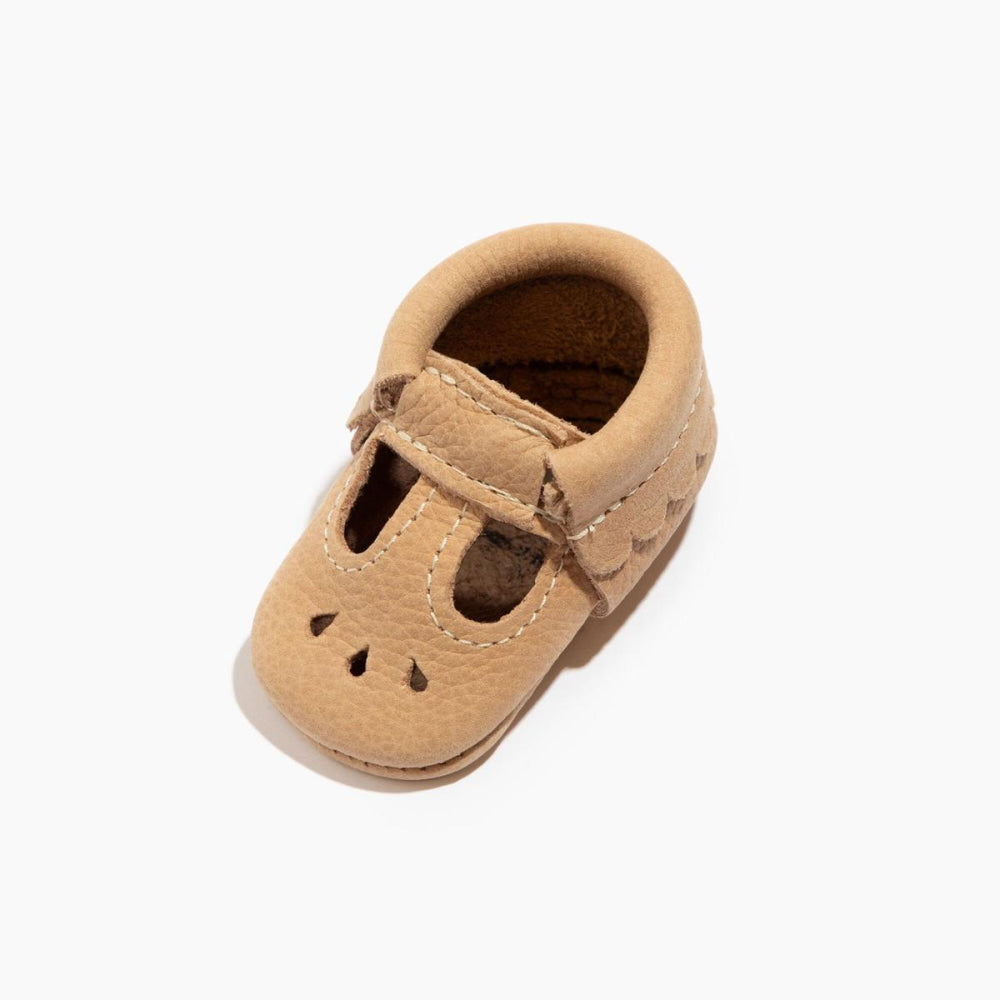 Newborn Weathered Brown Mary Jane Baby Shoe - Soft Sole / Newborn - ’Flats - Baby Kids Adult All’