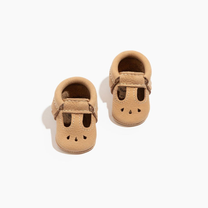 Newborn Weathered Brown Mary Jane Baby Shoe - Soft Sole / Newborn - ’Flats - Baby Kids Adult All’