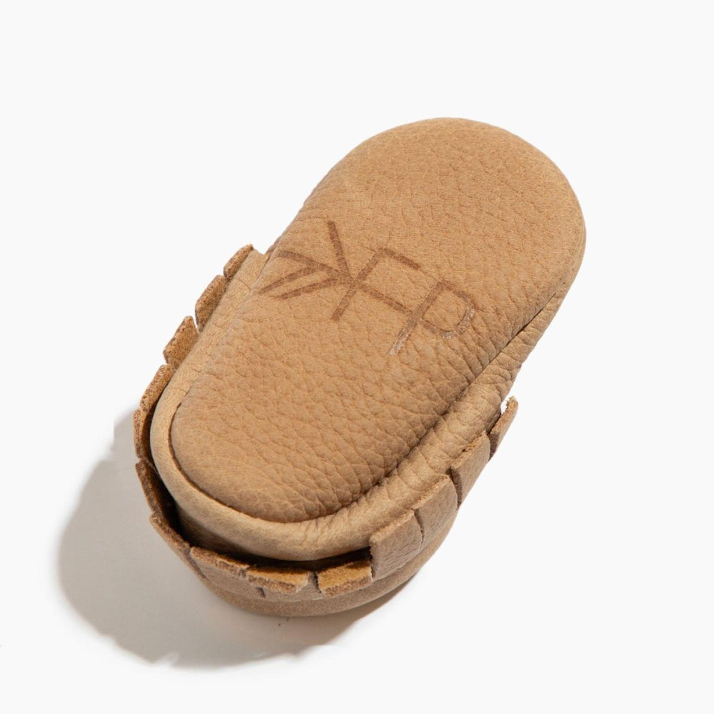 Newborn Weathered Brown Moccasin Baby Shoe - Soft Sole / Newborn - ’Moccasin - Kids Adult’