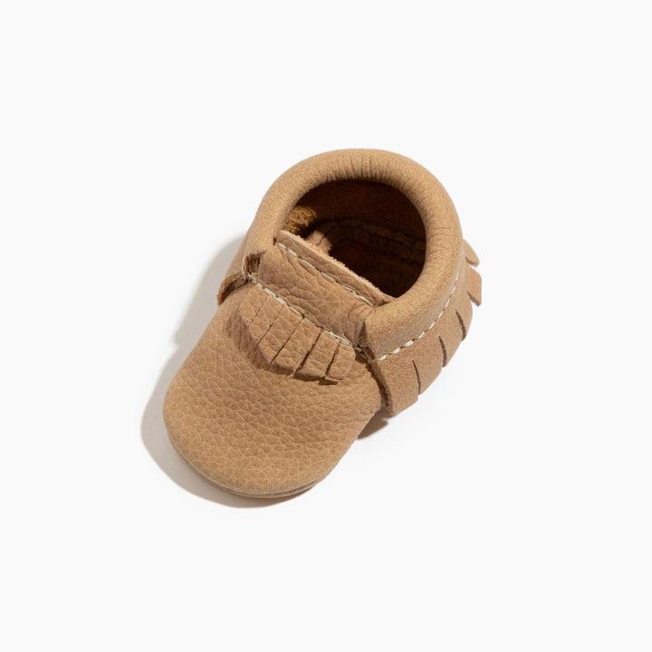 Newborn Weathered Brown Moccasin Baby Shoe - Soft Sole / Newborn - ’Moccasin - Kids Adult’