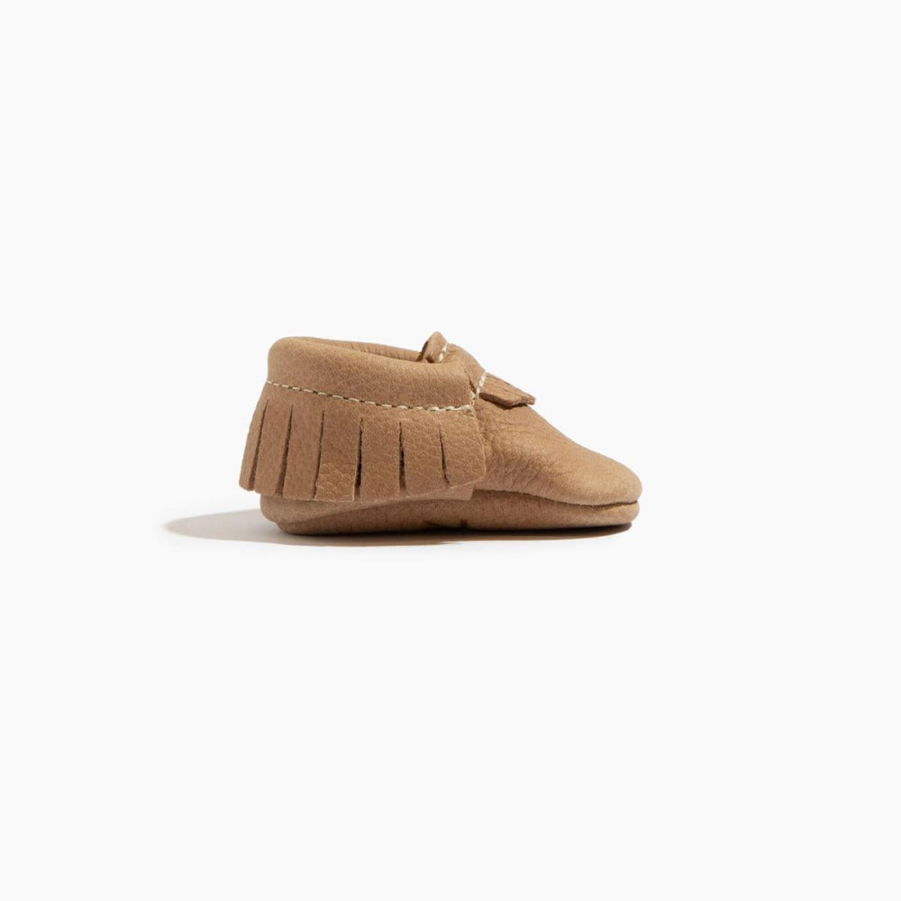 Newborn Weathered Brown Moccasin Baby Shoe - Soft Sole / Newborn - ’Moccasin - Kids Adult’