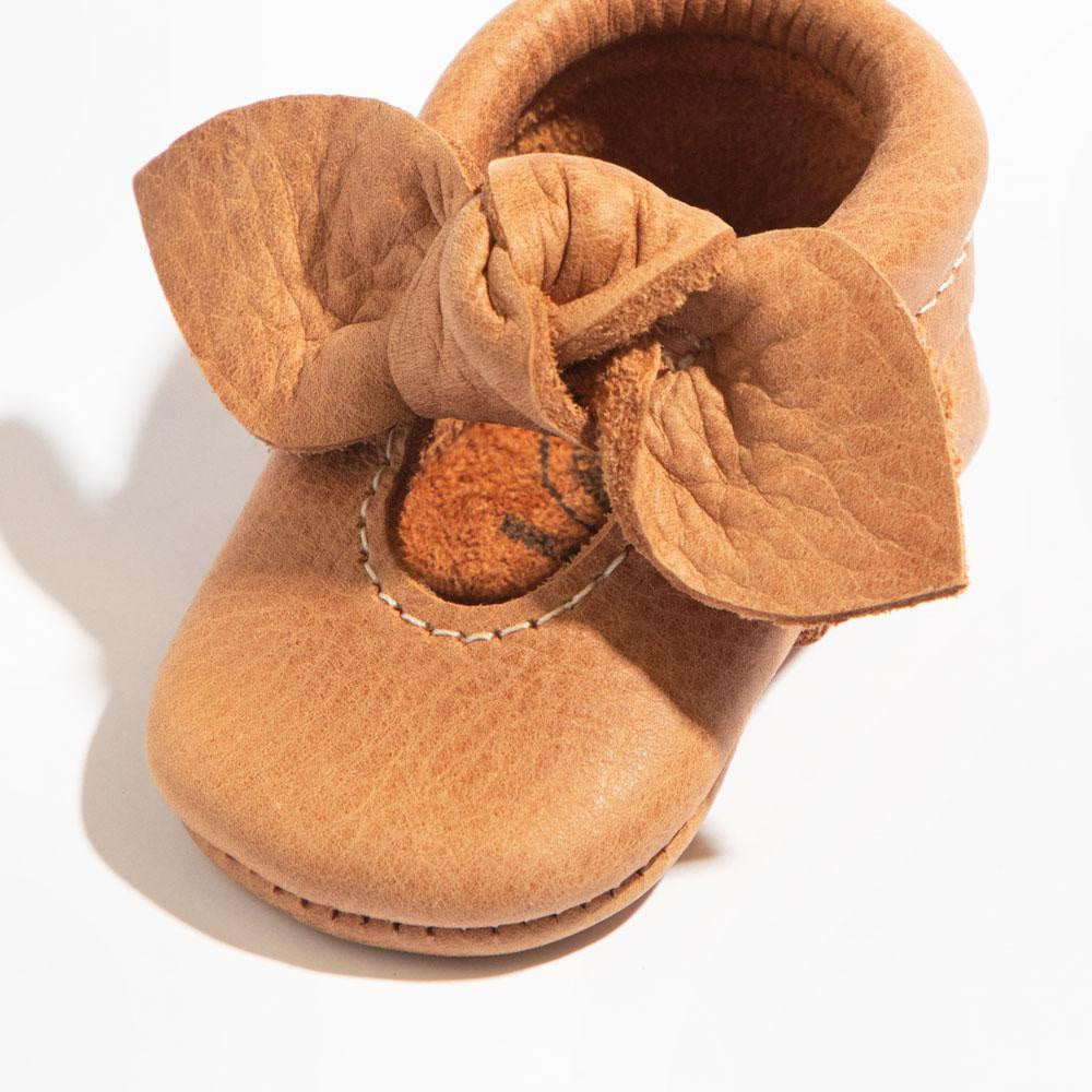 Newborn Zion Knotted Bow Baby Shoe - Soft Sole / Newborn - ’Shoes - Baby Kids Teen Adult’