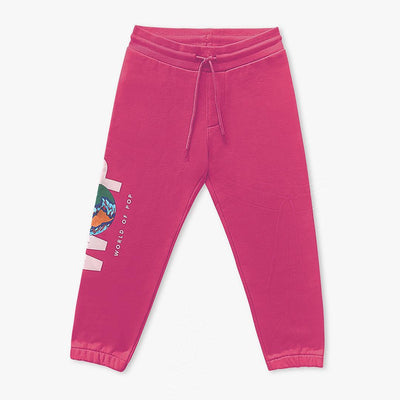 Children's joggers in organic cotton - Pink