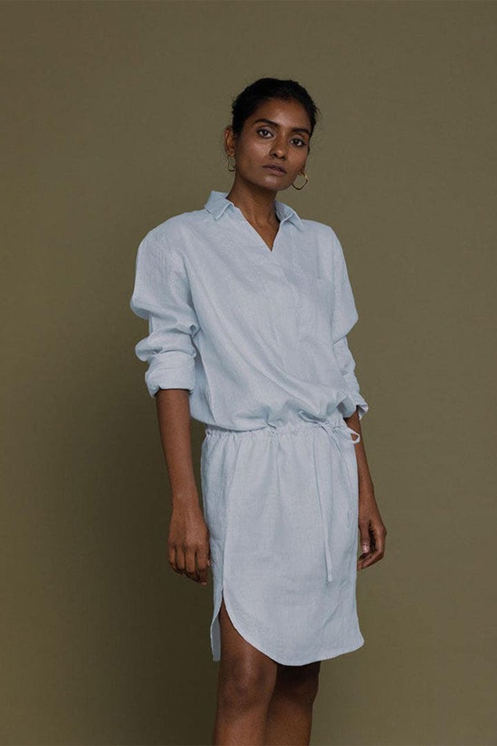 Meet Me By The Cliff Dress - Summer Blue