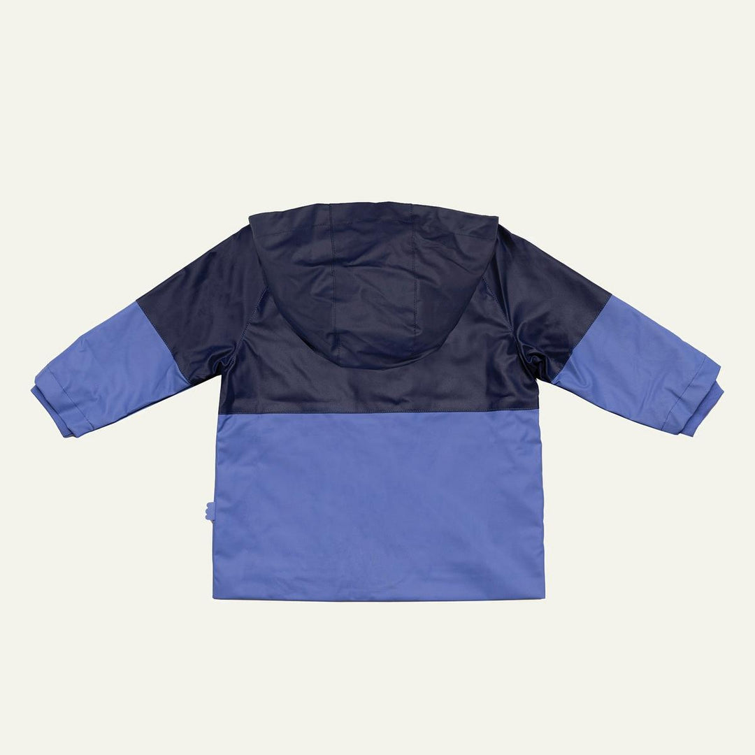Colorblock Kid Raincoat - Peri Blue/ Navy