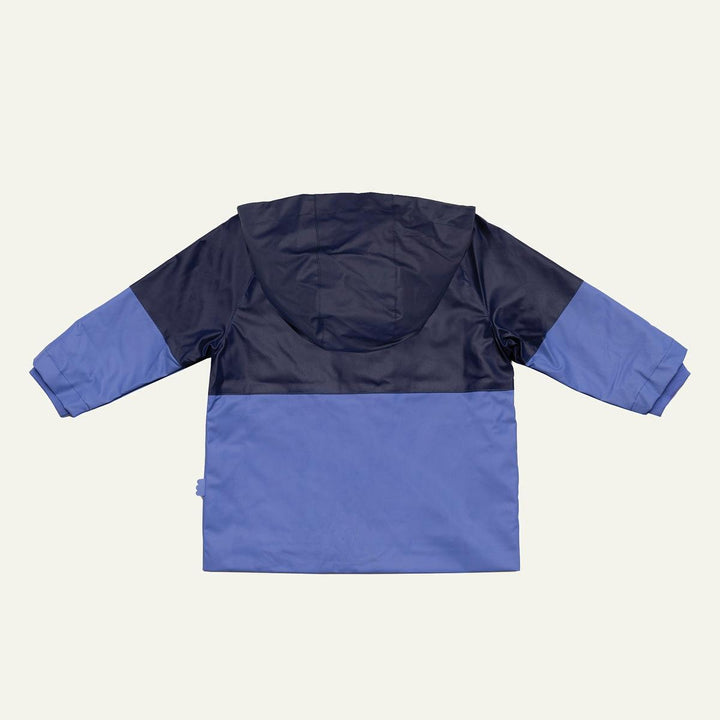 Colorblock Kid Raincoat - Peri Blue/ Navy