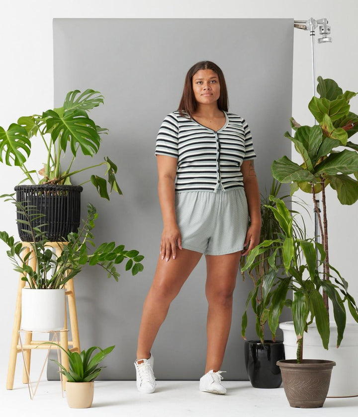 Nia Top - Tide Pool Stripe - Shirt