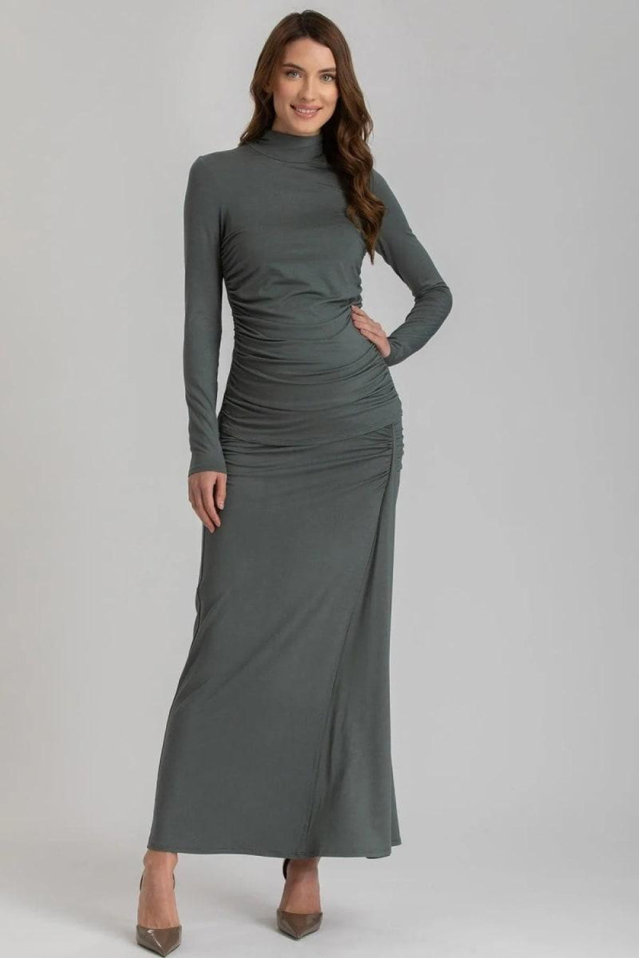 nike maxi dress Liza Midi Ruffle Shirt Dress