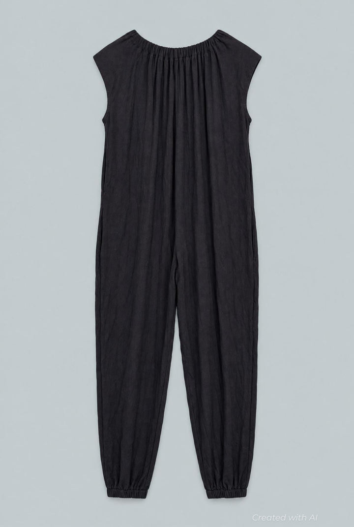 Nikki Rib Jersey Jumpsuit - Black - XS - Jumpsuit