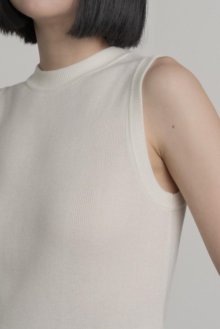 No.12 Crew Tank - Salt - Tank Top