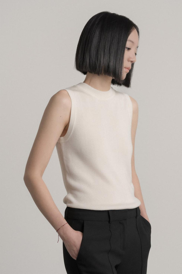 No.12 Crew Tank - Salt - Tank Top