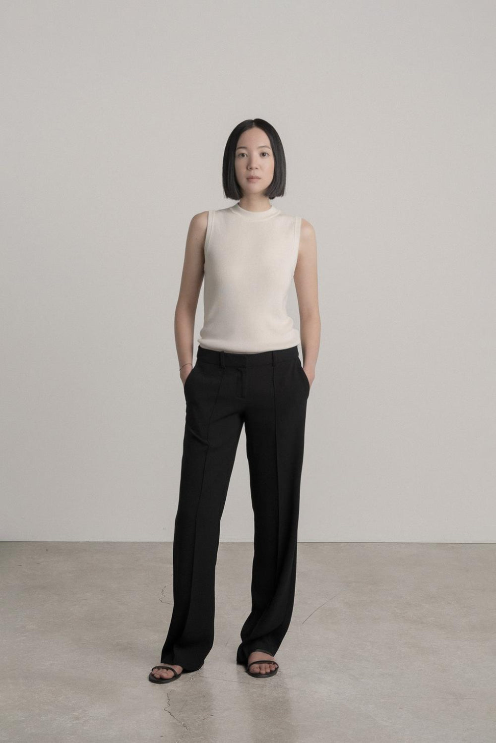 No.12 Crew Tank - Salt - Tank Top