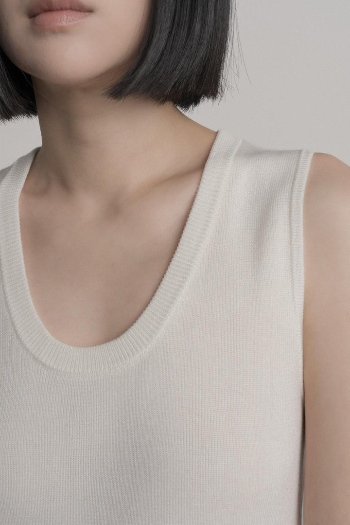 No.15 Scoop Tank - Salt - Tank Top