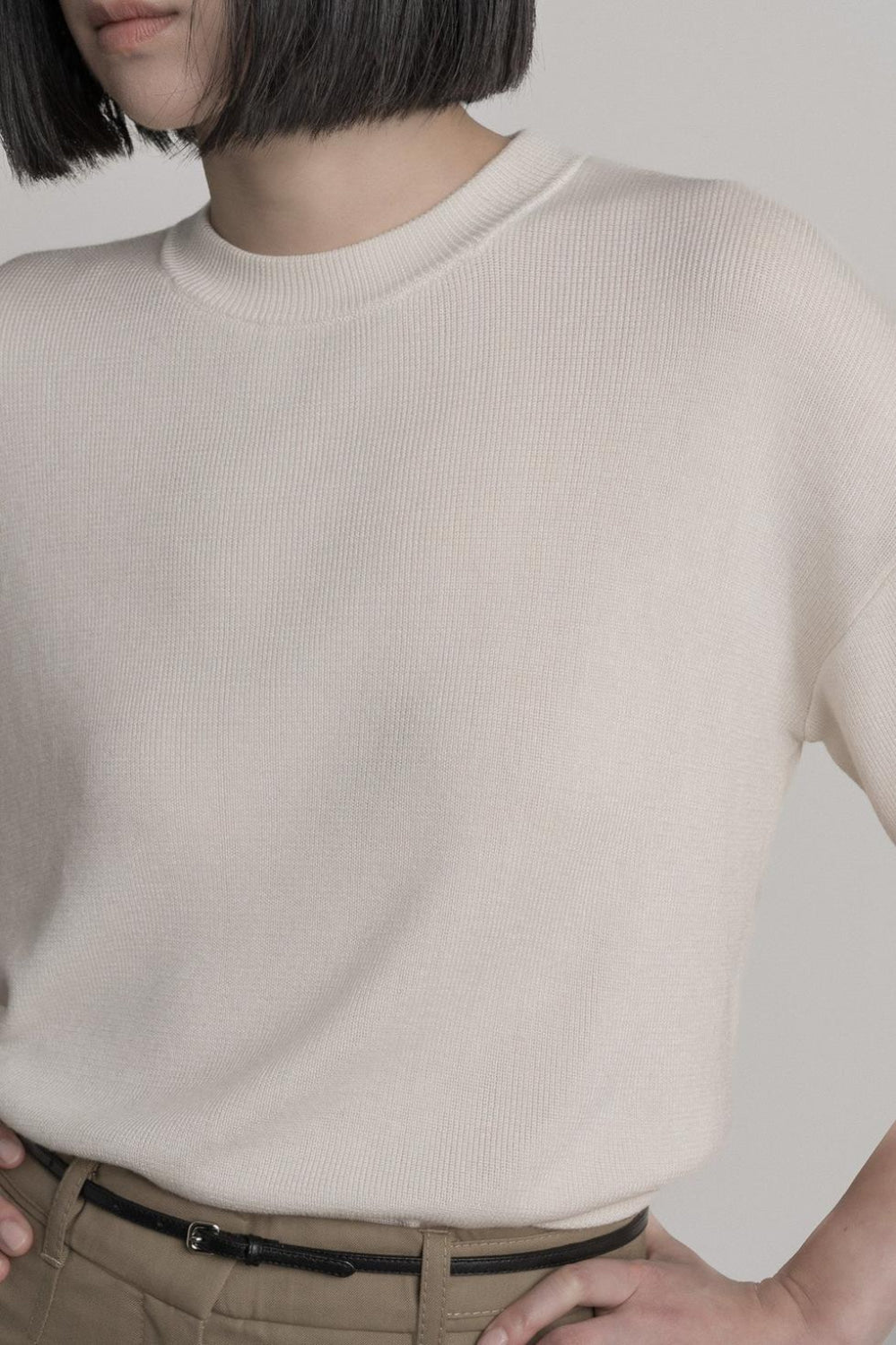 No.18 Boy Tee - Salt - T-shirt