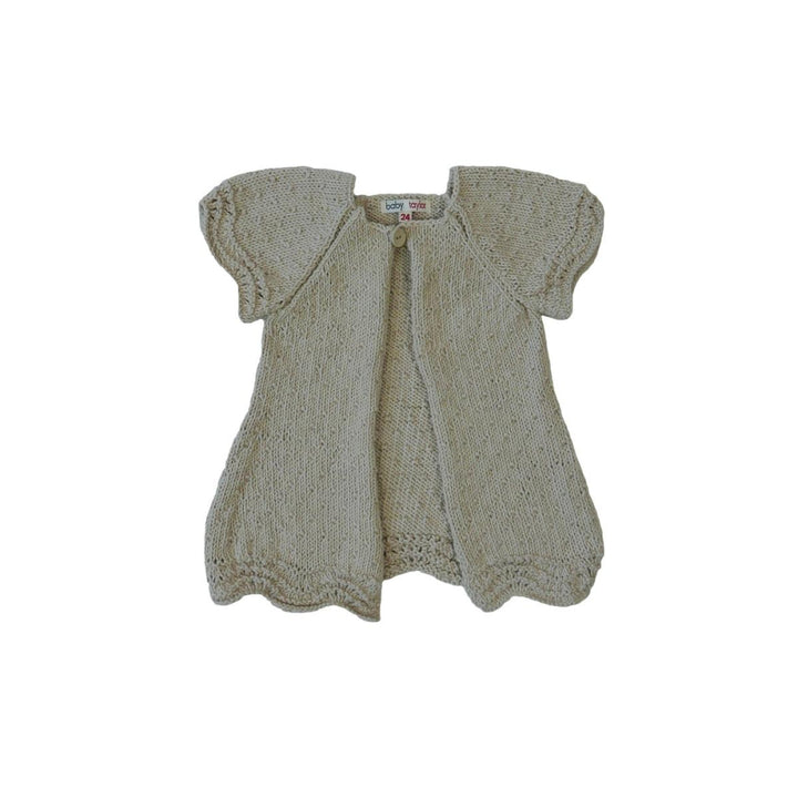 Noa Cardigan (Hand-knitted) - Sand - 12M - Cardigan