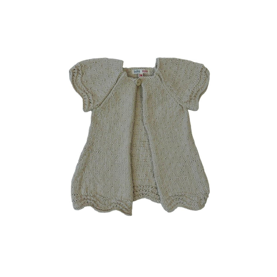 Noa Cardigan (Hand-knitted) - Sand - 12M - Cardigan