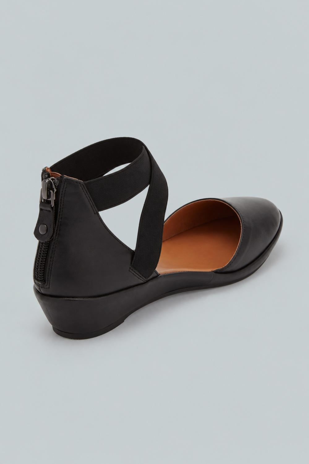 Noa Demiwedge Ankle Strap Sandal - Black - 8.5 - Sandal
