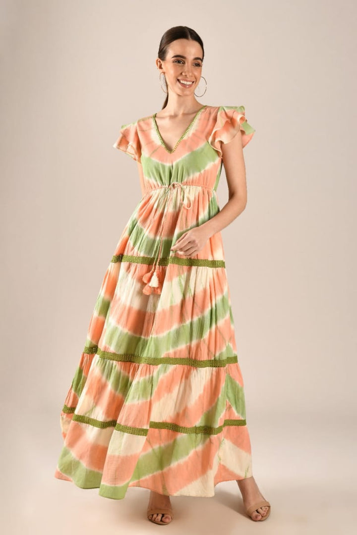 Lorena Maxi Dress - Peach