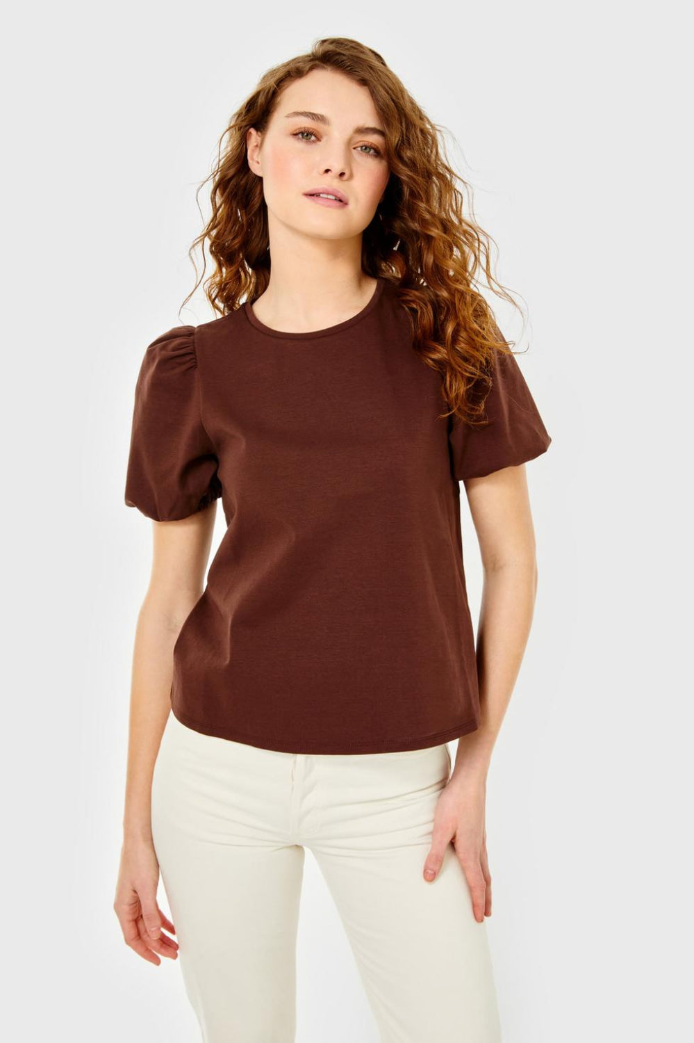 Noemie Top - Chicory Coffee - Blouse