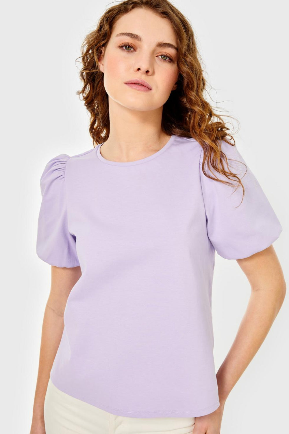 Noemie Top - Pastel Lilac - Blouse