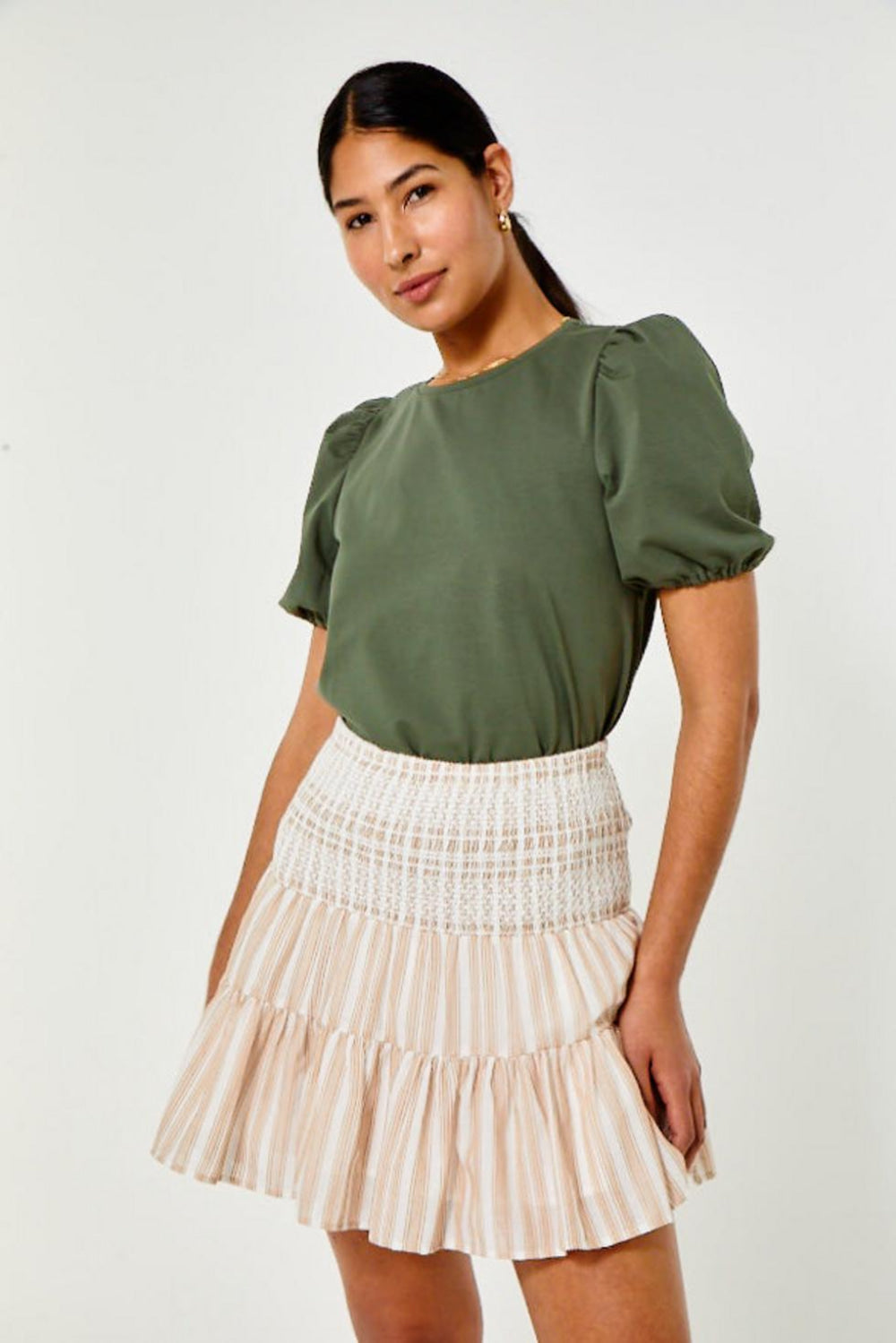 Noemie Top - Thyme - Blouse