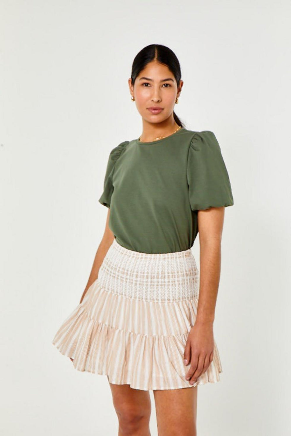 Noemie Top - Thyme - Blouse