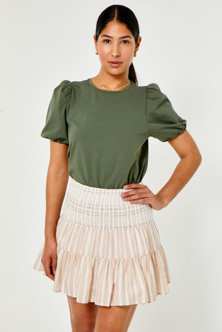 Noemie Top - Thyme - Blouse