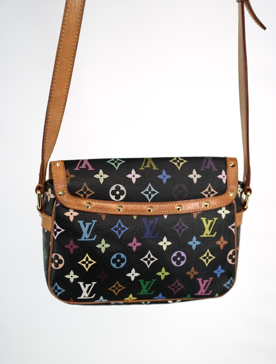 Pre-Owned Louis Vuitton Monogram Multicolor Sologne Black