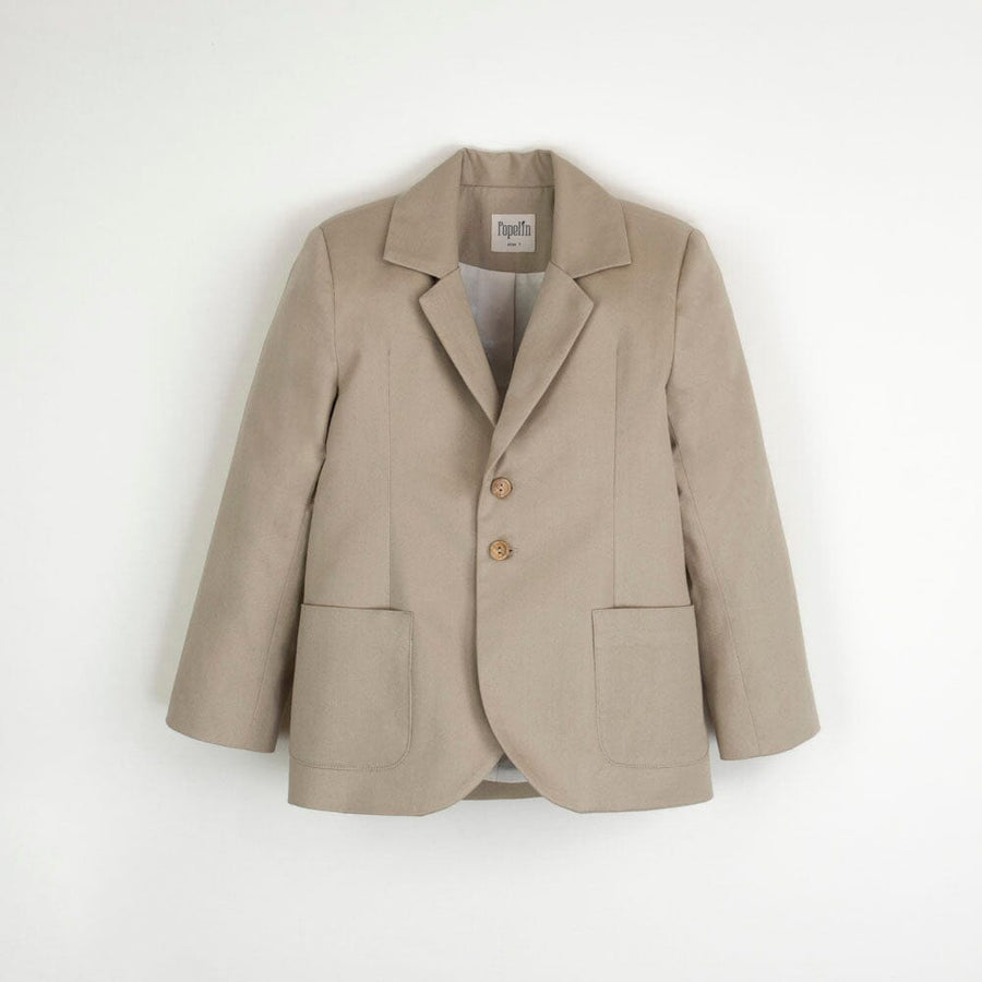 Neutral Blazer Jackets Popelin 