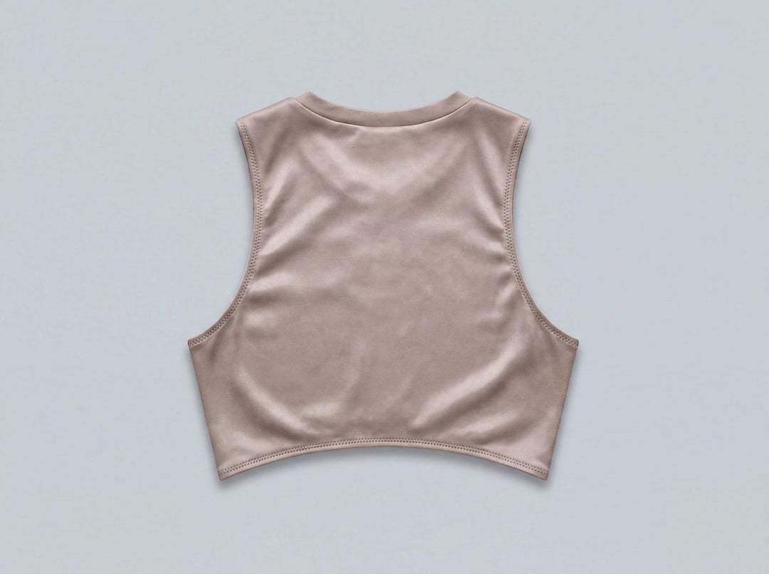 Cinched Front Bikini Top - Tan