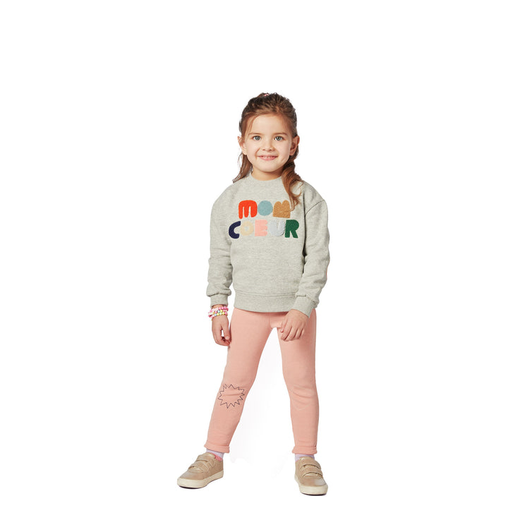 Kid Mon Coeur Sweatshirt - Light Grey